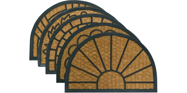 Rohožka CRISS CROSS půlkruh 40 × 60 cm                                                                                                                                                                                                                    
