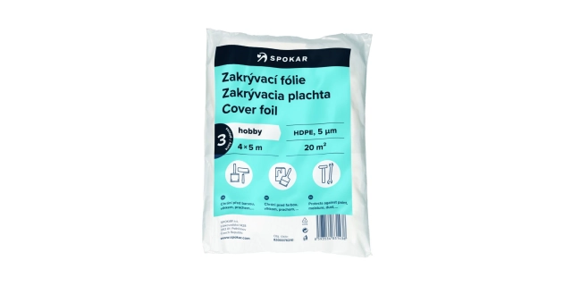Zakrývací fólie 4x5m HDPE-5MY - 3 ks                                                                                                                                                                                                                      