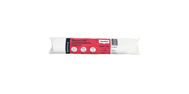 Zakrývací fólie 2x50m HDPE-7MY                                                                                                                                                                                                                            