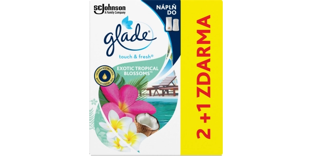 Glade Touch&Fresh náplň 2+1 Exotic Tropical Blossoms 3 x 10 ml                                                                                                                                                                                            