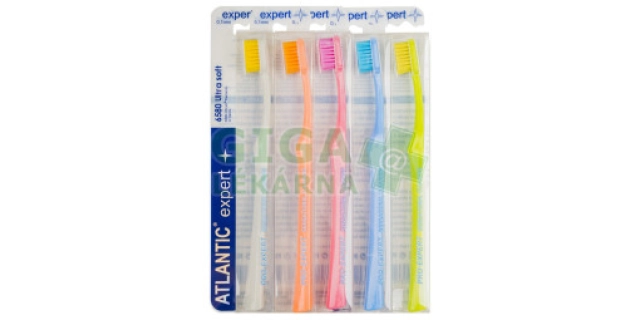 ATLANTIC zubní kartáček EXPERT 6580 Ultra soft 0.1mm                                                                                                                                                                                                      
