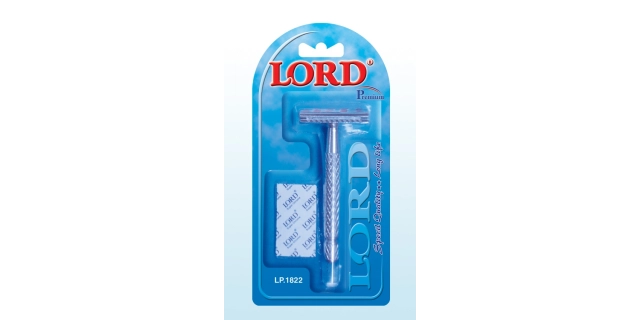 LORD Holící strojek šroubovací pro oboustranné žiletky - kovový                                                                                                                                                                                           