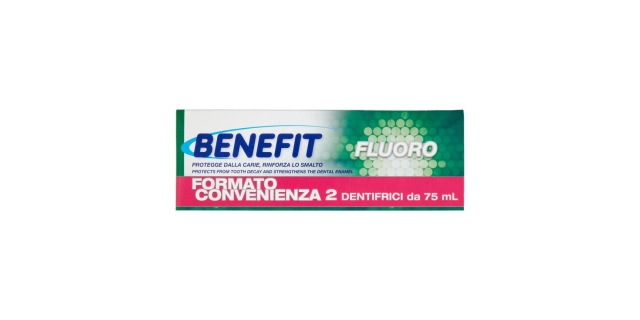 Benefit zubní pasta 75 ml + 75 ml DUOPACK Fluorine                                                                                                                                                                                                        