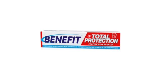 Benefit zubní pasta 75 ml Total Protection                                                                                                                                                                                                                
