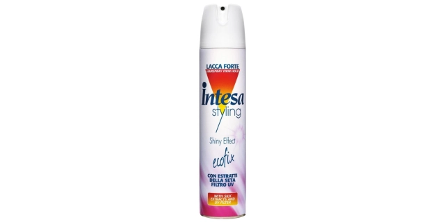Intesa Styling lak na vlasy 300 ml Lacca Forte Shiny s leskem - růžový                                                                                                                                                                                    