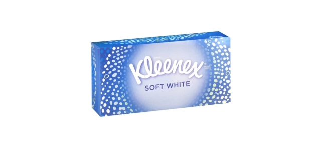 Kleenex papírové kapesníky 70 ks 2vrstvé Soft White                                                                                                                                                                                                       
