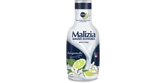 Malizia koupelová a sprchová pěna 1 L Bergamot and Sage                                                                                                                                                                                                   