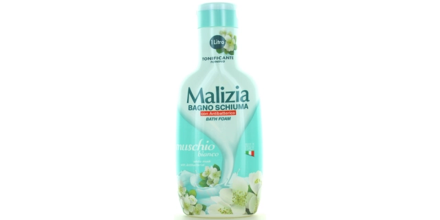Malizia koupelová a sprchová pěna 1 L White Musk With Antibacterial                                                                                                                                                                                       