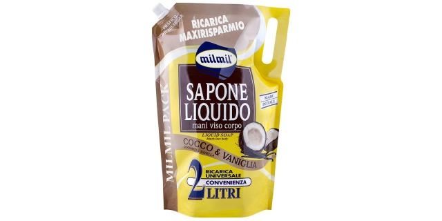 Milmil Tekuté mýdlo 2 L Coconut & Vanilla náplň                                                                                                                                                                                                           