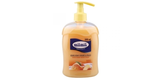 Milmil Tekuté mýdlo 500 ml Yogurt & Peach                                                                                                                                                                                                                 