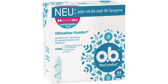 O.B. Tampony ProComfort Mini 64 ks                                                                                                                                                                                                                        