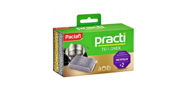 Paclan Kuchyňská drátěnka Practi teflonex - 2 ks (zlatá, stříbrná)                                                                                                                                                                                        