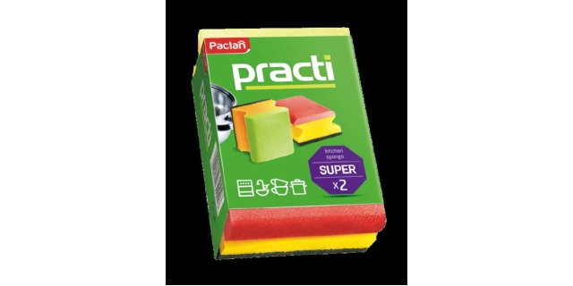 Paclan Kuchyňská houbička 2ks (barevné) - Pacti super                                                                                                                                                                                                     