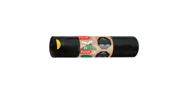 Paclan pytel na odpad ECO LINE zatahovací uši, 120L - 10ks, 30µ, LDPE                                                                                                                                                                                     