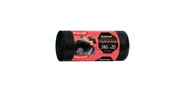 Paclan Pytle na odpad BIG&STRONG velice odolné, speciální účel 240 L - 20 ks, 40µ, LDPE                                                                                                                                                                   