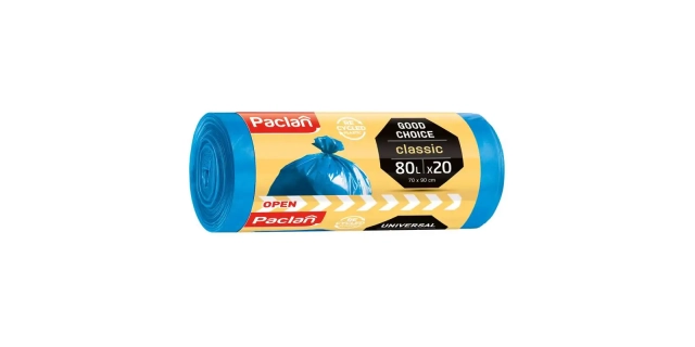 Paclan pytle na odpad CLASSIC 80L - 20 ks (modré), 20µ                                                                                                                                                                                                    