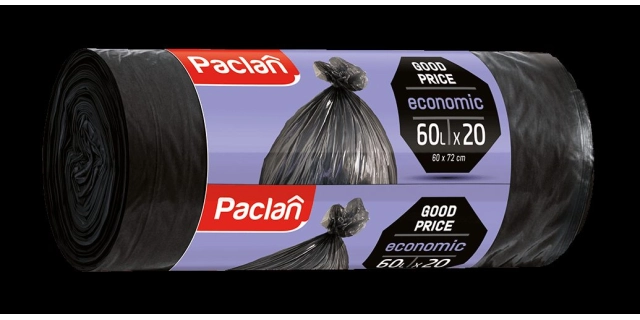 Paclan pytle na odpad ECONOMIC 60L - 20ks, 6,7µ, HDPE                                                                                                                                                                                                     