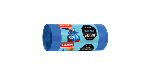 Paclan pytle na odpad MULTITOP pevné, 4 zavazovací rohy, 240L - 10ks                                                                                                                                                                                      