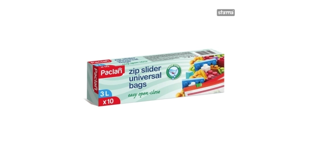 Paclan ZIP sáček 3L - univerzální, vhodné do mrazáku, vodotěsné - 10ks (krabice)                                                                                                                                                                          