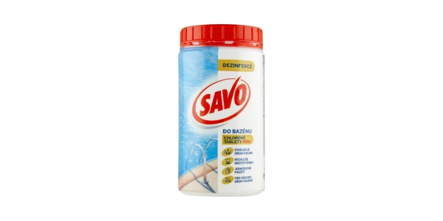 Savo do bazénu Chlorové tablety MINI 0,8 kg                                                                                                                                                                                                               