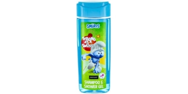 Smurfs (Šampon+sprchový gel) 210 ml Green Bubblegum                                                                                                                                                                                                       