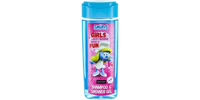 Smurfs (Šampon+sprchový gel) 210 ml Pink Bubblegum                                                                                                                                                                                                        