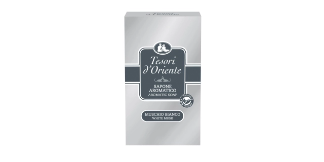 TESORI D'ORIENTE Tuhé mýdlo 125 g Muschio Bianco                                                                                                                                                                                                          