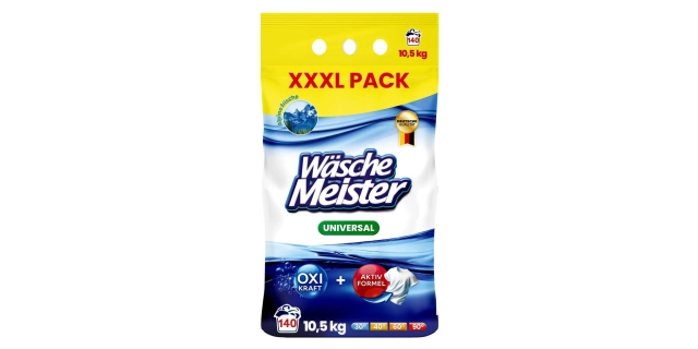 Wasche Meister Prací prášek 10,5kg UNIVERSAL (140 praní) MEGA PACK                                                                                                                                                                                        
