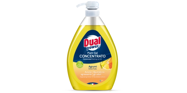 DUAL POWER Mycí prostředek na nádobí 1L CITRUS                                                                                                                                                                                                            