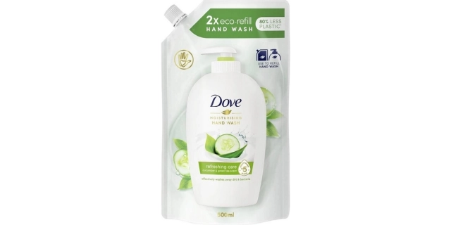 Dove tekuté mýdlo 500 ml náplň Svěží dotek                                                                                                                                                                                                                