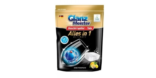 GlanzMeister tablety do myčky All in 1 ULTIMATE 90 ks                                                                                                                                                                                                     