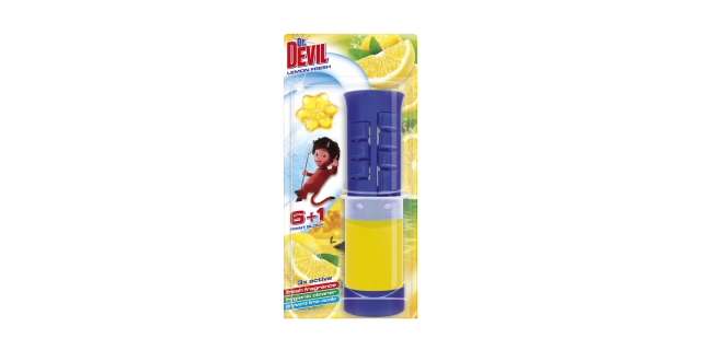 Dr. DEVIL 3in1 WC POINT BLOCK 45 ml Lemon fresh                                                                                                                                                                                                           