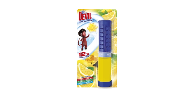 Dr. DEVIL 3in1 WC POINT BLOCK 75 ml Lemon fresh                                                                                                                                                                                                           