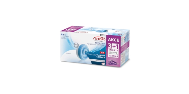 Ceresit STOP VLHKOSTI AERO 360° náhradní tablety 3+1 ZDARMA 4X450g                                                                                                                                                                                        