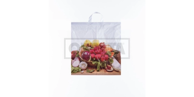 Taška LDPE s držadlem 46x50+5cm - OVOCE/ZELENINA                                                                                                                                                                                                          