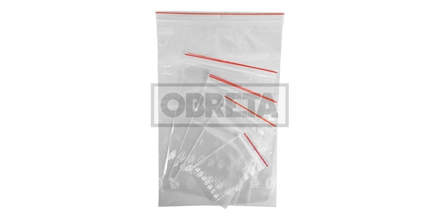 Sáčky LDPE rychlozavírací 6x8cm, transparentní, s OTVOREM - BETA                                                                                                                                                                                          