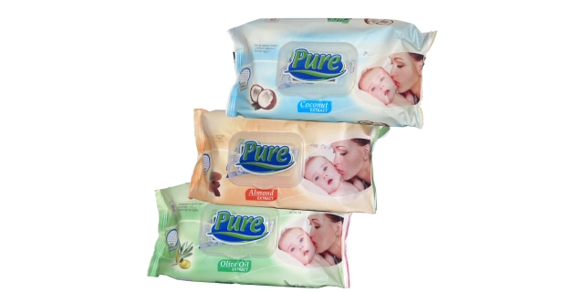 PURE vlh.ubrousky s clipem 64ks - 4 druhyTradiko                                                                                                                                                                                                          