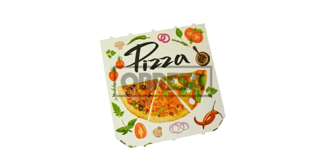 Krabice na PIZZU 45x45x4cm, s potiskem bílá                                                                                                                                                                                                               