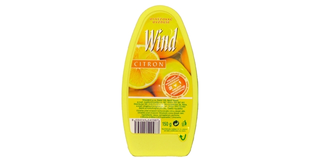 WIND osvěžovač ovzduší-vanička-CITRON 150ml                                                                                                                                                                                                               