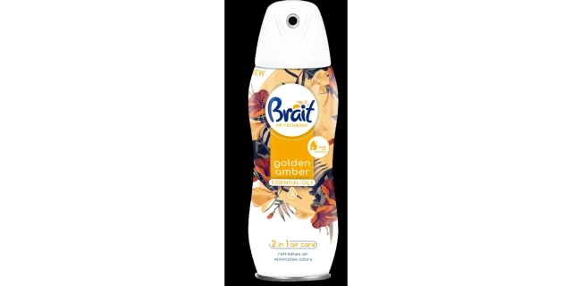Brait osvěžovač vzduchu Golden Amber (suchý) 300 ml                                                                                                                                                                                                       