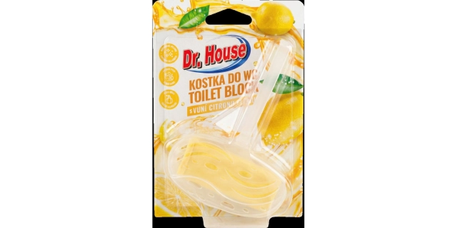 Dr. House kostka do WC - citronová vůně 40 g                                                                                                                                                                                                              