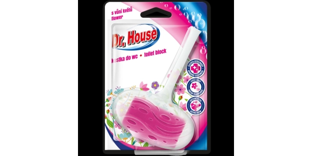 Dr. House kostka do WC - vůně květin 40 g                                                                                                                                                                                                                 