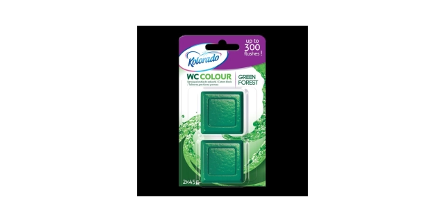 Kolorado WC Colour toilet block, green 2 pcs                                                                                                                                                                                                              