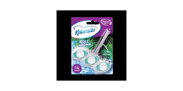 Kolorado Roll Aroma Three-phase toilet block GREEN VETIVER 51 g                                                                                                                                                                                           