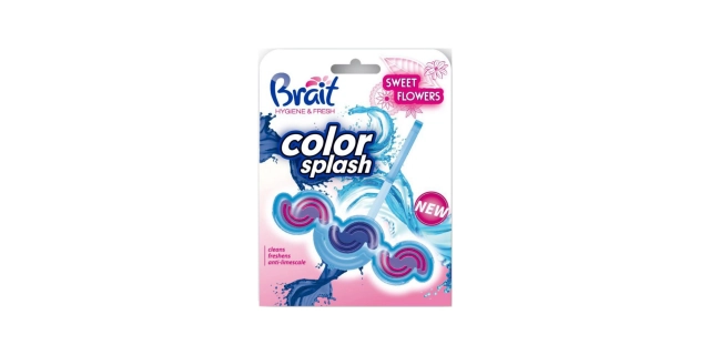 Brait kostka do WC color splash NEW Sweet Flowers 45 g                                                                                                                                                                                                    