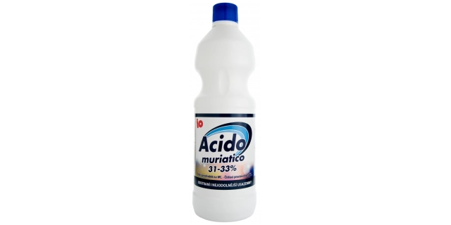 IO ACIDO MURIATICO 1 l Silný čistič WC a pisoárů                                                                                                                                                                                                          
