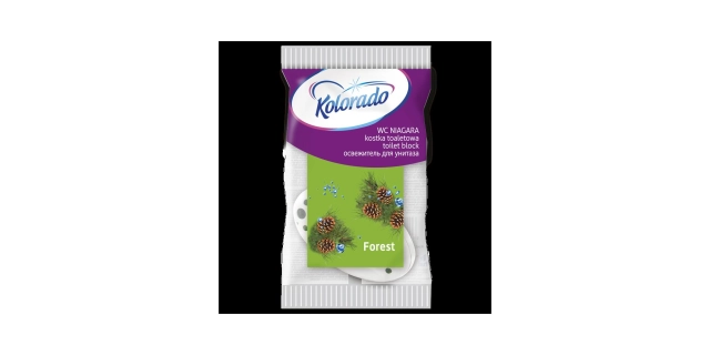 Kolorado WC Niagara toilet block in basket 35 g, PINE                                                                                                                                                                                                     