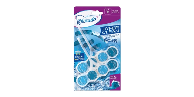 Kolorado WC block hyper clean Aqua splash 2x45 g                                                                                                                                                                                                          