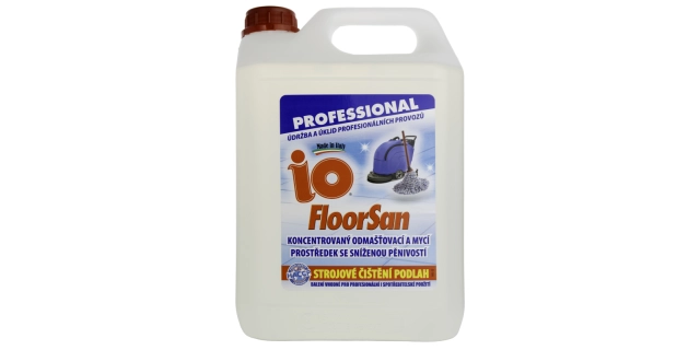IO FLOORSAN 5 l Čistič podlah s nižší pěnivostí                                                                                                                                                                                                           