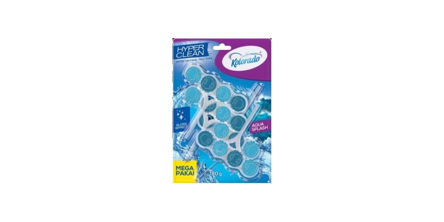 Kolorado WC block hyper clean AQUA SPLASH4x45 g                                                                                                                                                                                                           